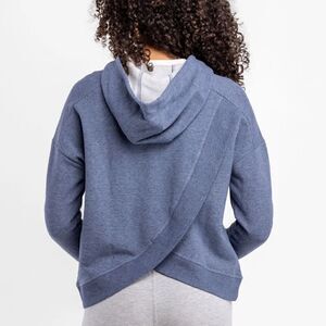 LIV Outdoor Kendall‎ Crossover Back Pullover Hoodie Sweatshirt Blue Large